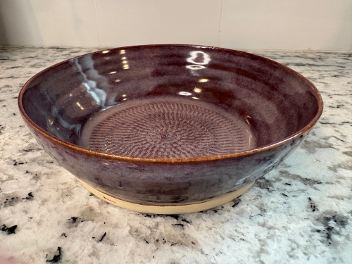 Purple Garlic Grater Bowl