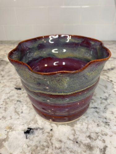 Purple Wavy Planter