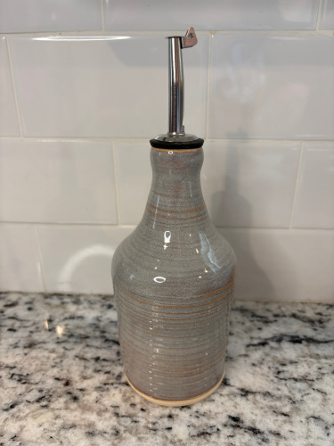 Grey Olive Oil Bottle 2