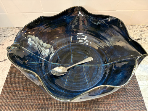 Large Leaf Punch Bowl