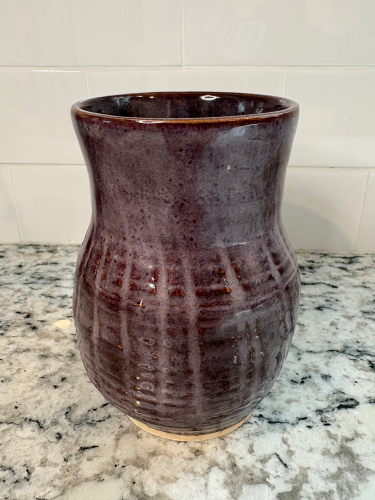 Purple Textured Vase