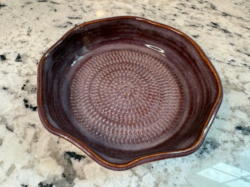 Purple Wave Garlic Grater