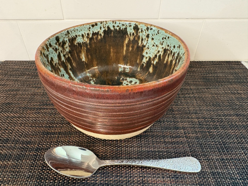 Medium Copper Blue Bowl